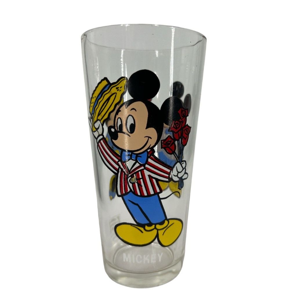Vintage Mickey Minnie Mouse glass Pepsi 1978 Happy Birthday collectors cup 1978